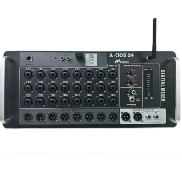 MESA DUONN MIXER DIGITAL 24 - RACK PROJETADO 24 PRÉ-AMPLIFICADORES COM ENTRADAS COMBO P10 E XLR 8 AUXILIARES PRÉ E PÓS COM SAÍDAS X