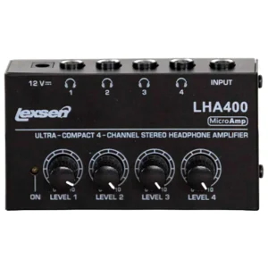 AMPLIFICADOR DE FONES 4 CANAIS LEXSEN LHA400