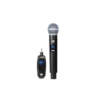 MICROFONE SEM FIO KADOSH K201M COM 1 BASTÃO DE MÃO UHF