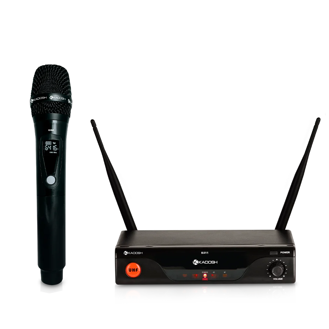MICROFONE SEM FIO KADOSH UHF K-411M